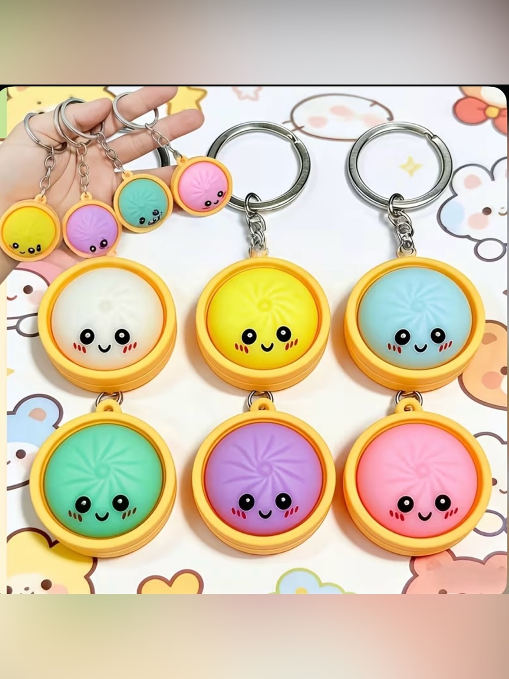 Squishy Dumpling Keychain/Bag charm 🆕 - Picture 2 of 3